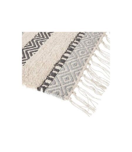 Tapis Déco en Coton Vague 90x150cm Bleu
