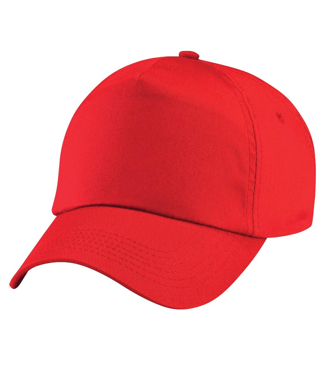 Lot de 2  casquettes de baseball adulte rouge vif Beechfield-3