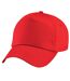 Beechfield - Lot de 2 casquettes de baseball - Adulte (Rouge vif) - UTRW6698