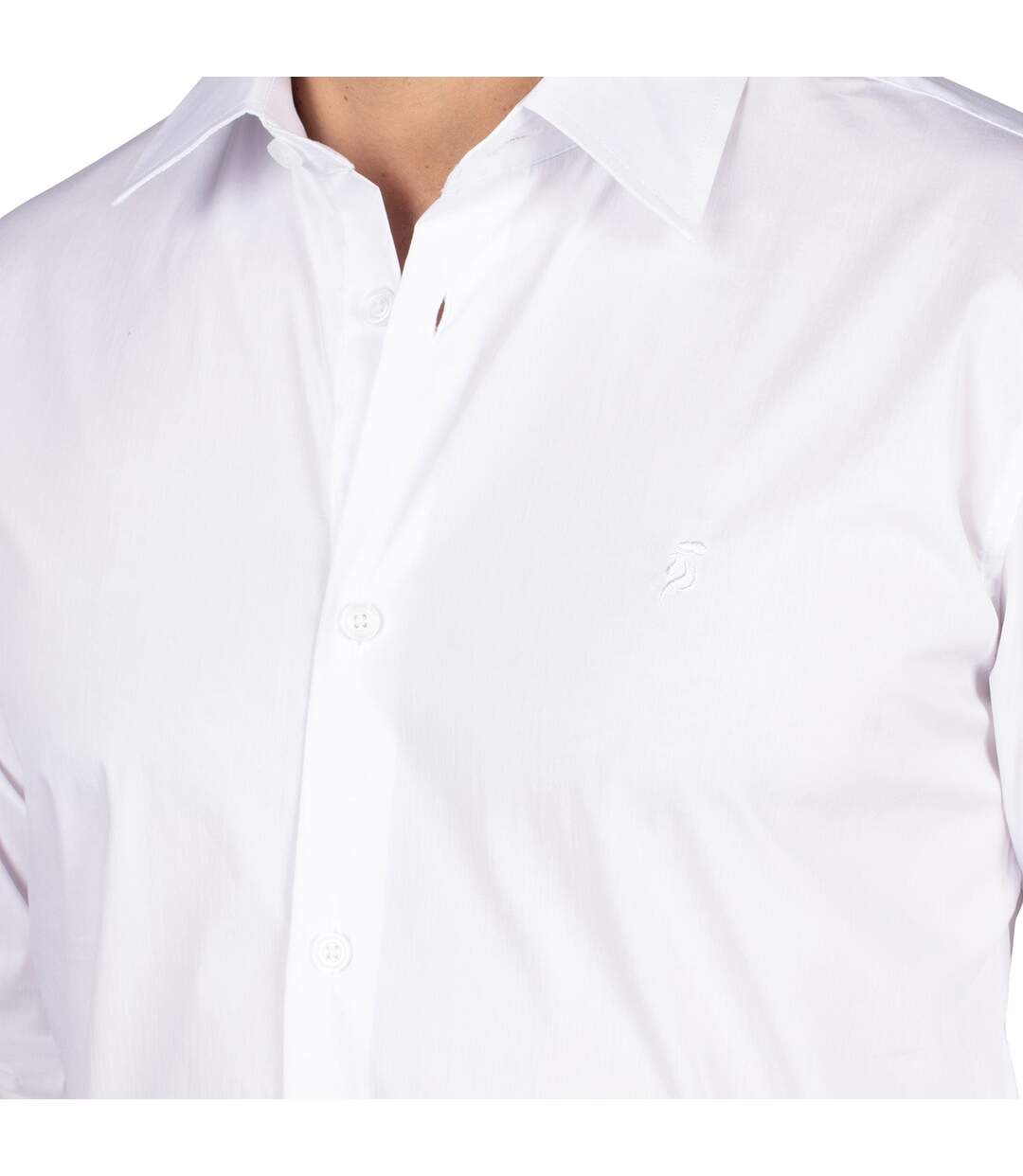 Chemise basique unie-3