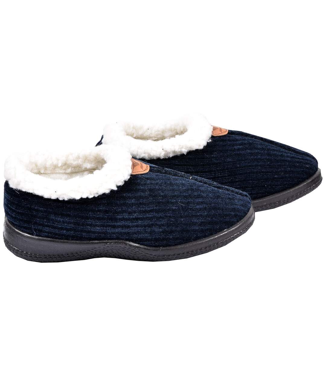 PANTOUFLE Femme Chausson COCOONING MD7281 MARINE VELOURS-2