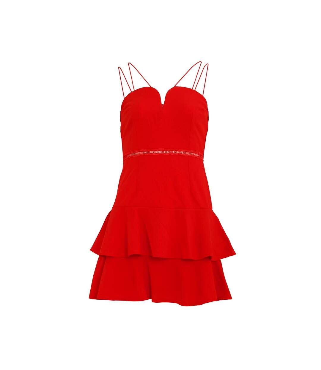 Girls On Film - Robe patineuse DEVOTION - Femme (Rouge) - UTLZ129-1