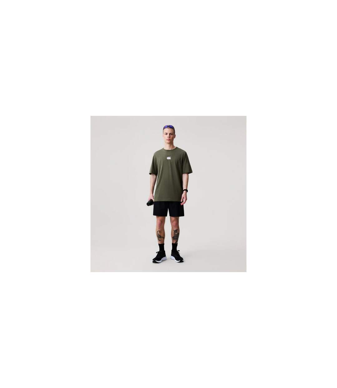 Mens Tempo+ Drill Top Green Canterbury-1