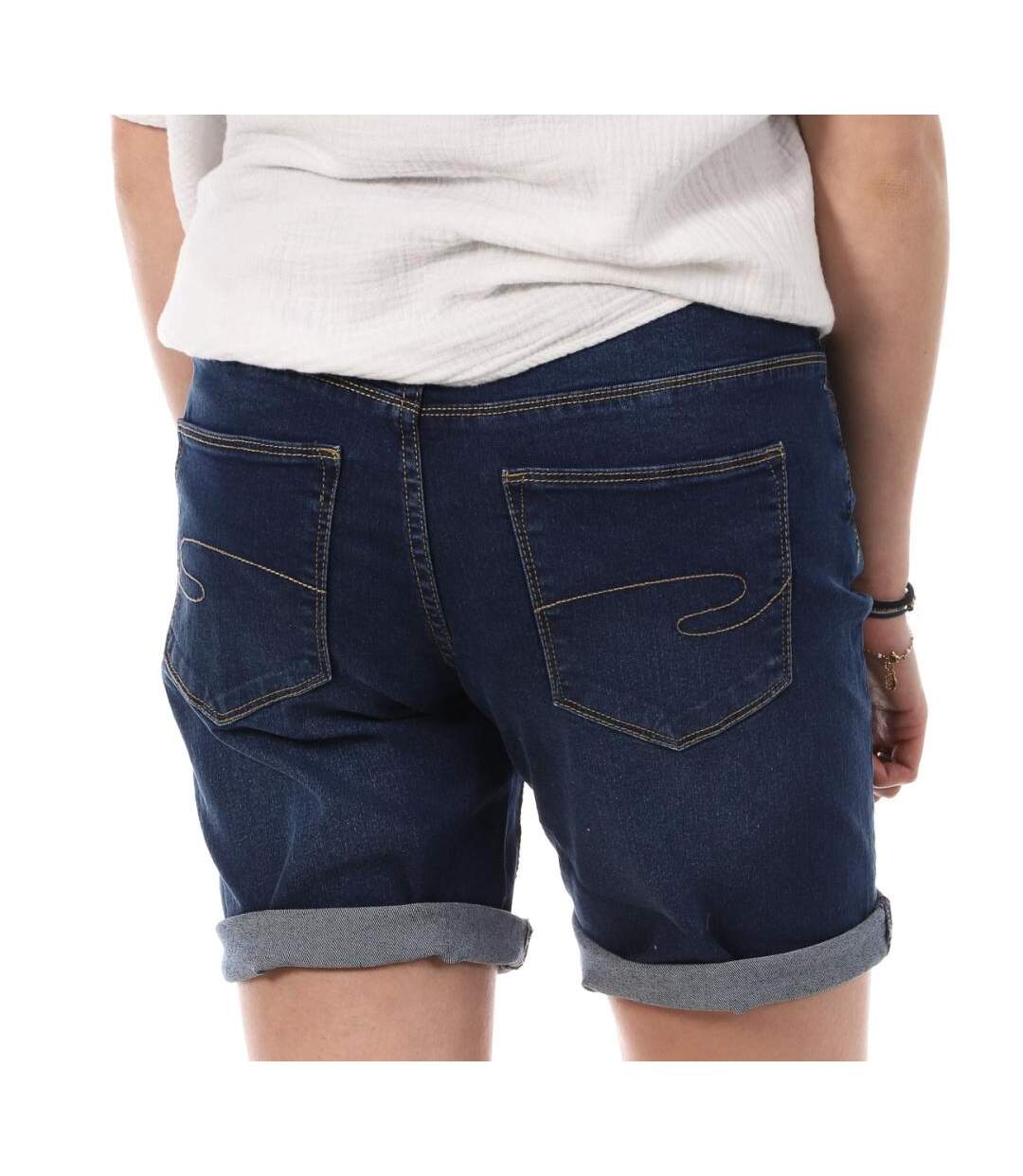 Bermudas en Jean Bleu Foncé Femme Lee Cooper Wopara - 27-2