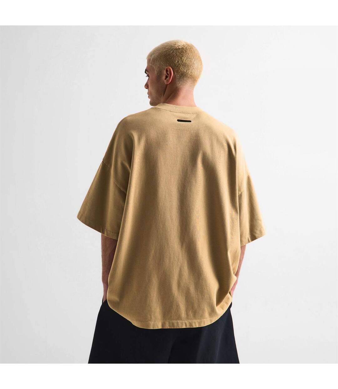 T-shirt Motif/style Logo Arqué Homme Beige Fear Of God Essentials-4