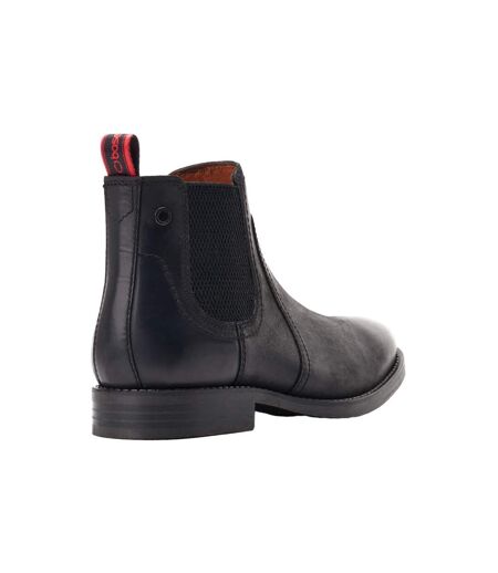 Base London Mens Bateman Leather Chelsea Boots (Black) - UTFS10614