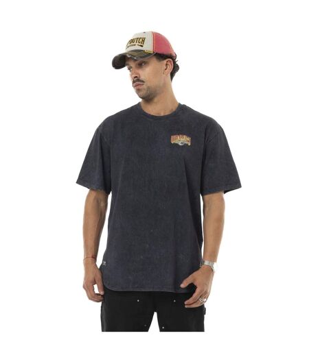 T-shirt homme comfort fit en jersey acid wash print devant&dos Reaper Vondutch