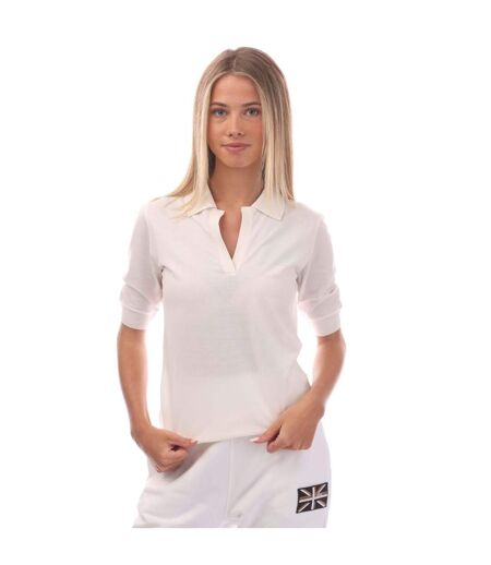 Womens/ladies Esoles1 Half-sleeved Top White Hugo Boss