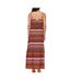 Robe orange à motifs femme only tansted life - s-2