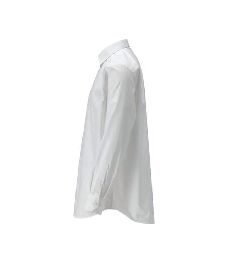 Mens Frontline Poplin Shirt White Mascot