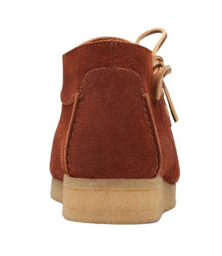 Mens Lugger Leather Boots Brown Clarks