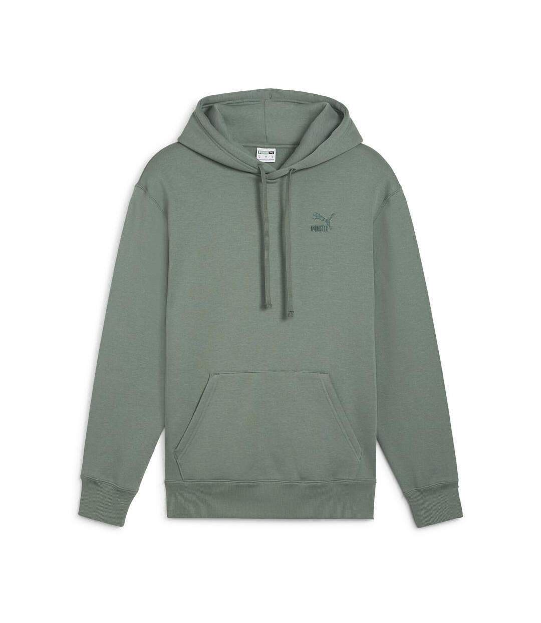 Sweat à capuche vert clair homme puma clsscs - s-1