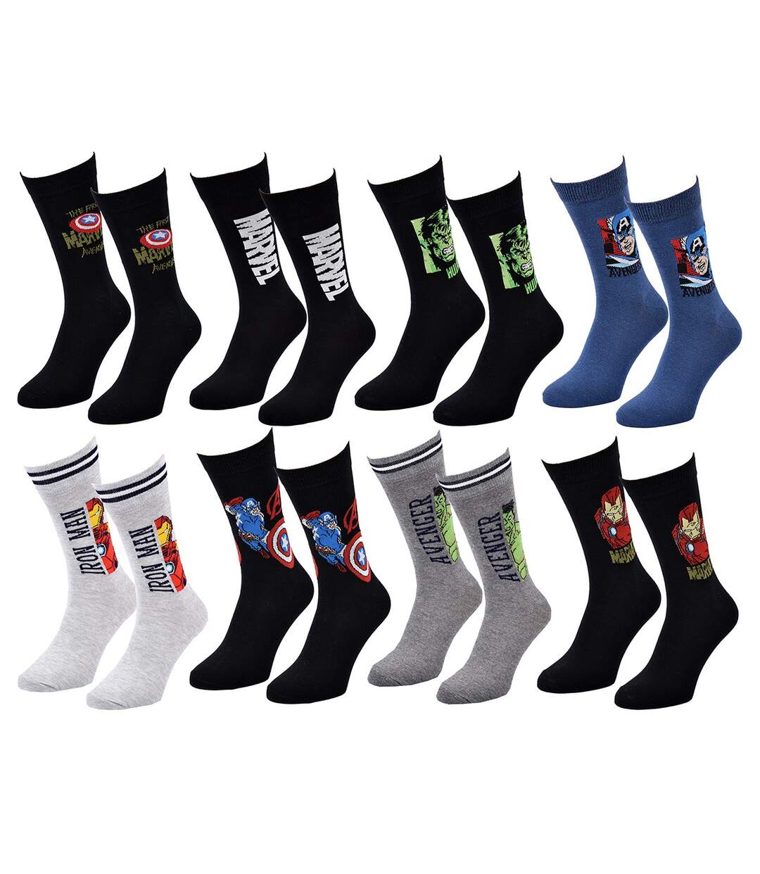 Chaussettes AVENGERS Pack de 8 Paires-2