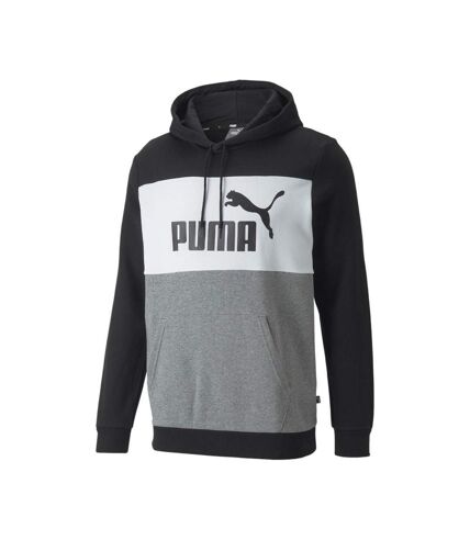 Sweat Noir/Gris Homme Puma Colorblock - L