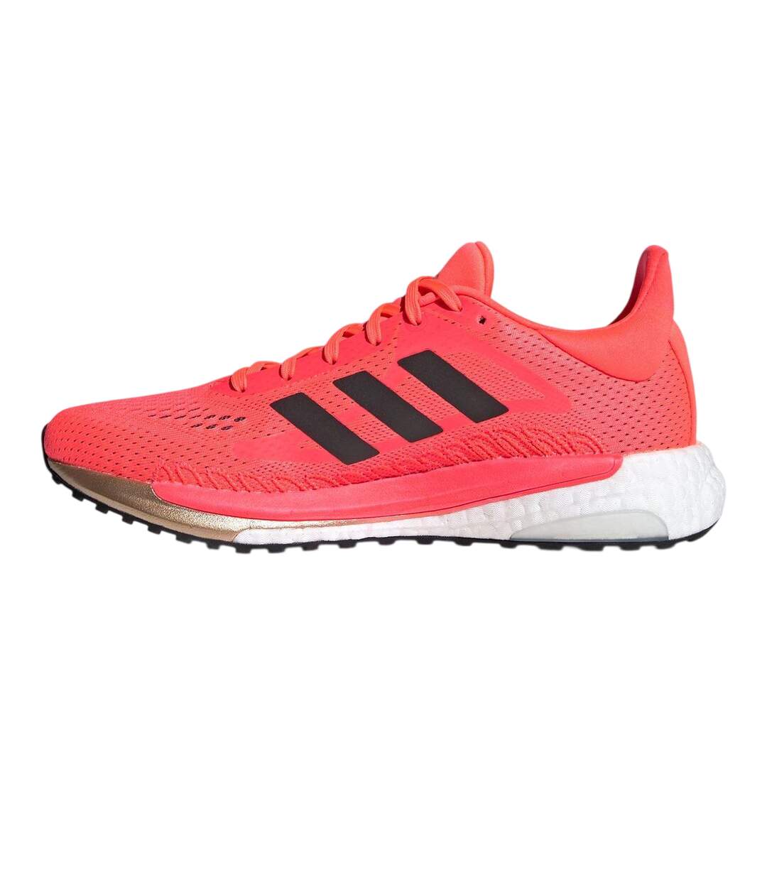Womens/ladies Solar Glide 3 Running Shoes Pink Core Black Copper Adidas-3