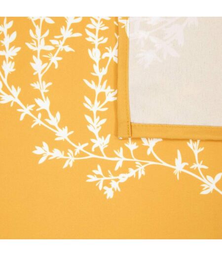 Nappe Antitache Imprimée Garrigue 150x300cm Moutarde