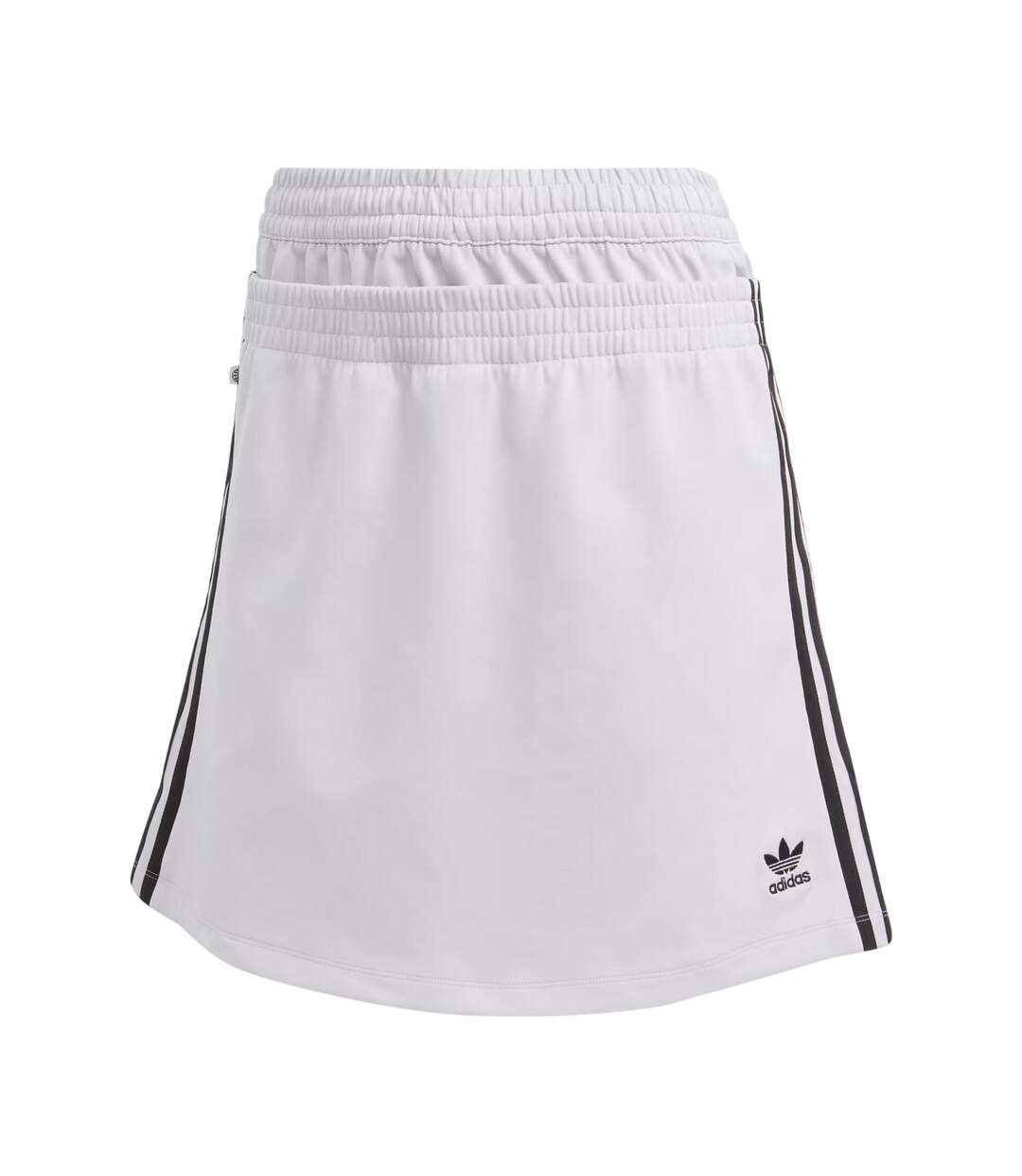 Womens/ladies Always Original Double Waist Detail Mini Skirt Silver Adidas-2