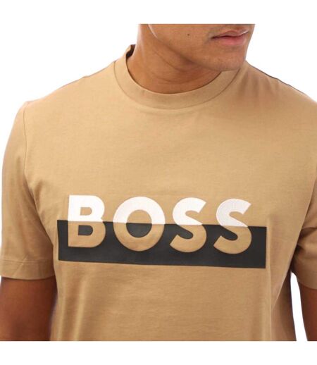 T-shirt Tiburt 42 Pour Homme Beige Boss