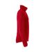 Womens/ladies Basic Polar Fleece Jacket Red Clique-4