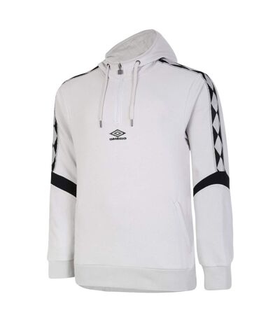 Mens diamond half zip hoodie lunar rock/black Umbro