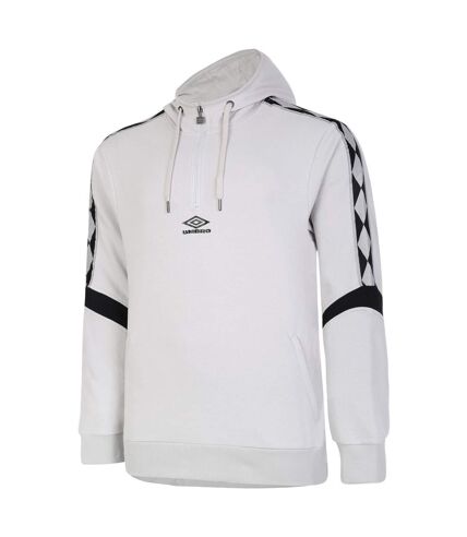 Mens diamond half zip hoodie lunar rock/black Umbro