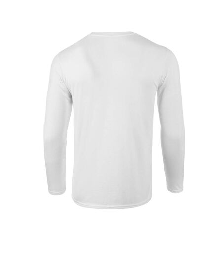 T-shirt Manches Longues Adulte Blanc Gildan