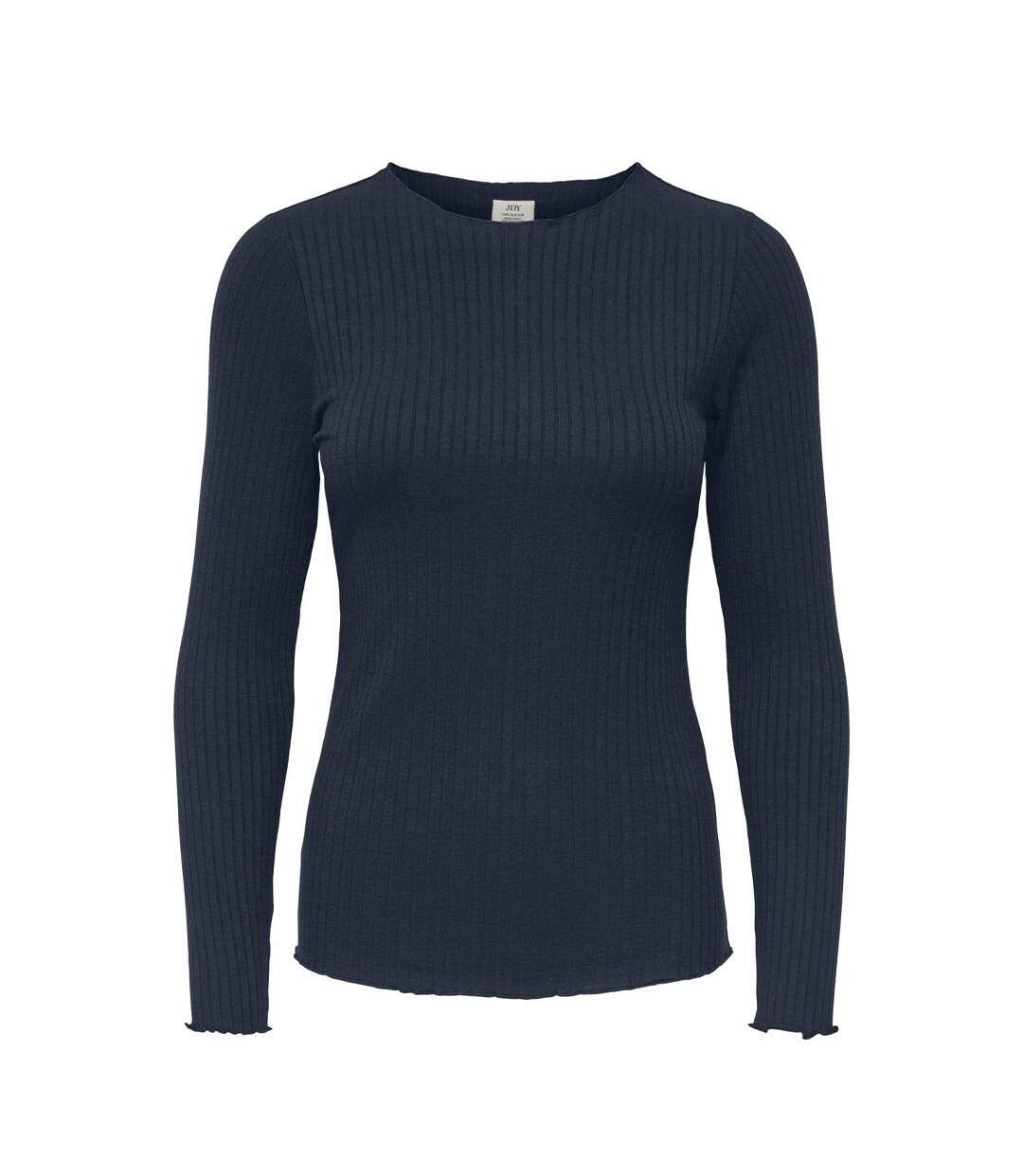 T-Shirt manches longues marine femme jdy fransiska-1
