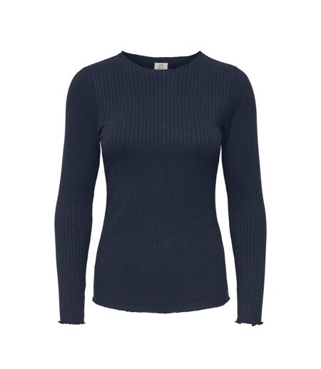T-Shirt manches longues marine femme jdy fransiska