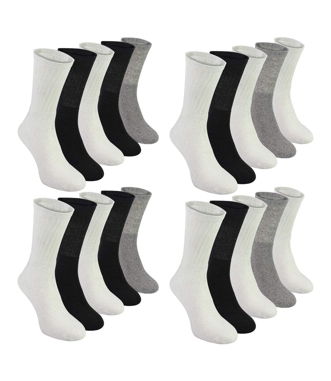Lot de 20 paires de chaussettes de course sport pour hommes-1