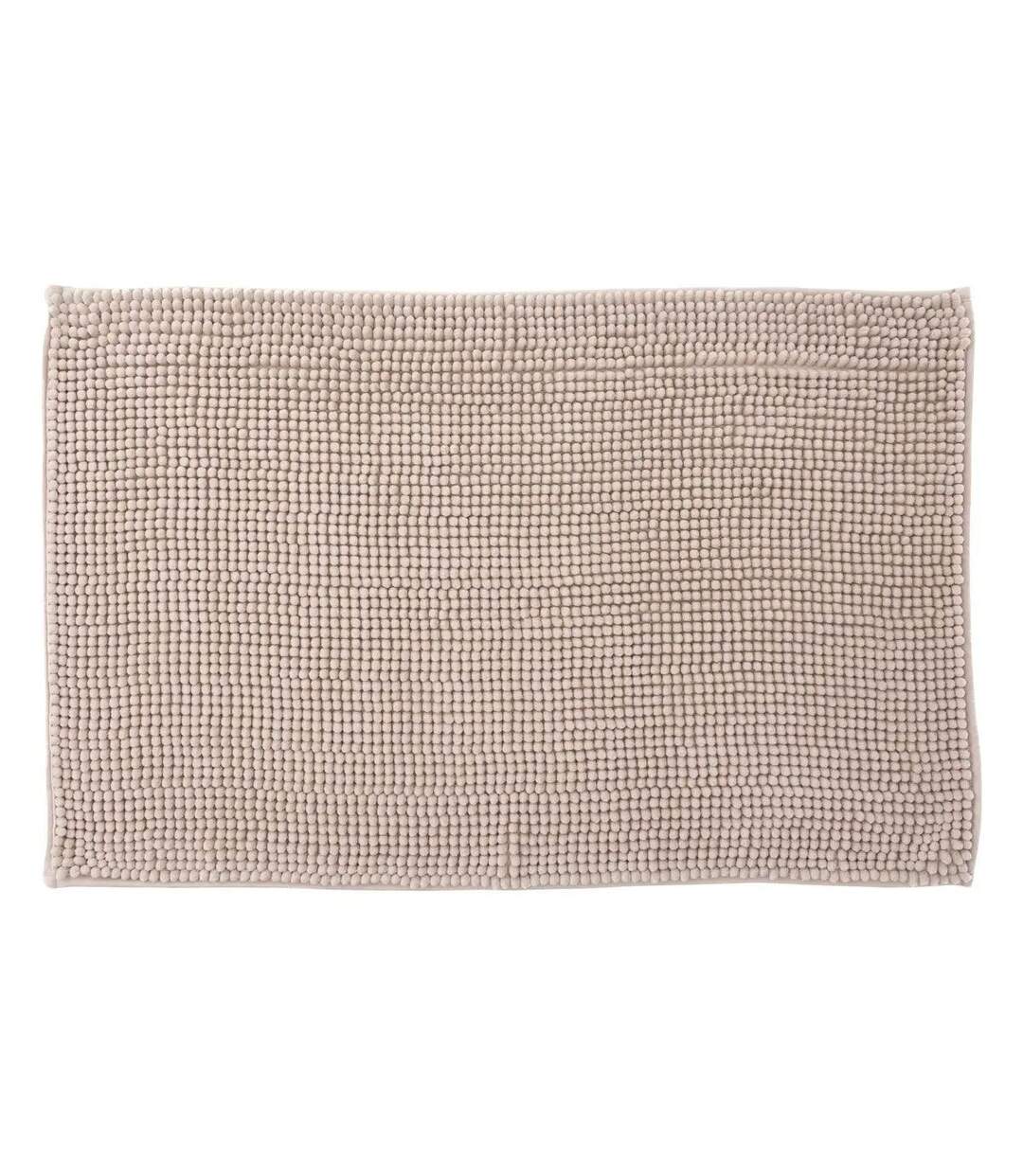 Tapis de Salle de Bain Chenille 50x80cm Beige-1