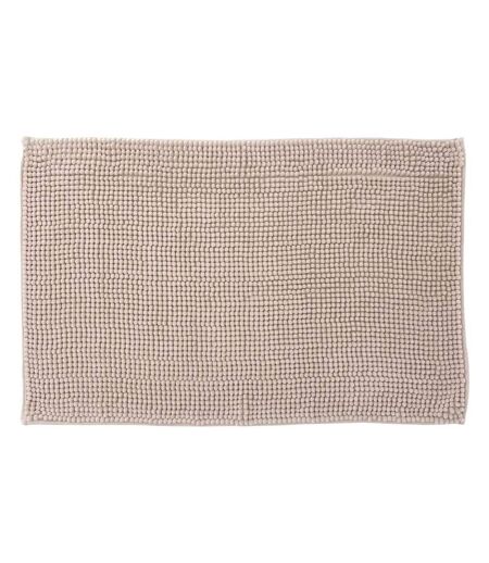 Tapis de Salle de Bain Chenille 50x80cm Beige