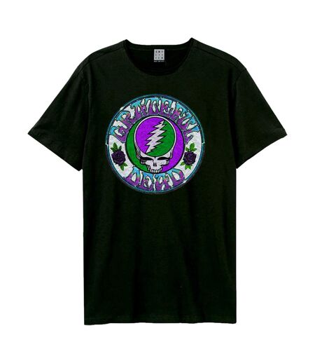 T-shirt Stealie Adulte Anthracite Violet Vert Amplified