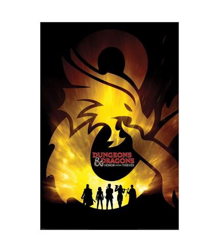 Dungeons & Dragons - Poster AMPERSAND RADIANCE (Jaune / Noir) (61 cm x 91,5 cm) - UTPM6327