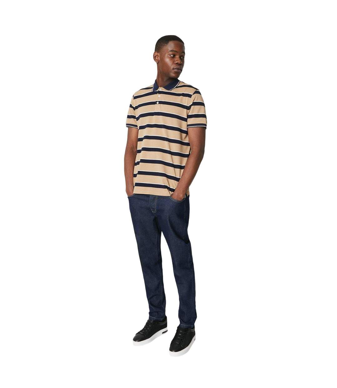 Polo homme beige pâle Maine-3