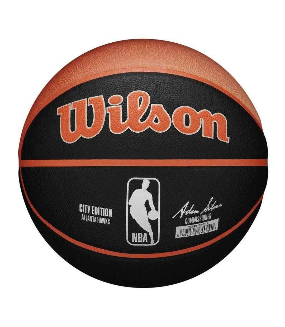 Ballon De Basket Motif/style Nba Atlanta Hawks Taille 7 Noir Wilson-1