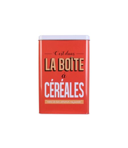 Paris Prix - Boîte De Conservation ma Boîte à Céréales 24cm Rouge