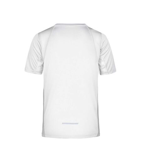 T-shirt Course À Pied Homme Blanc James And Nicholson