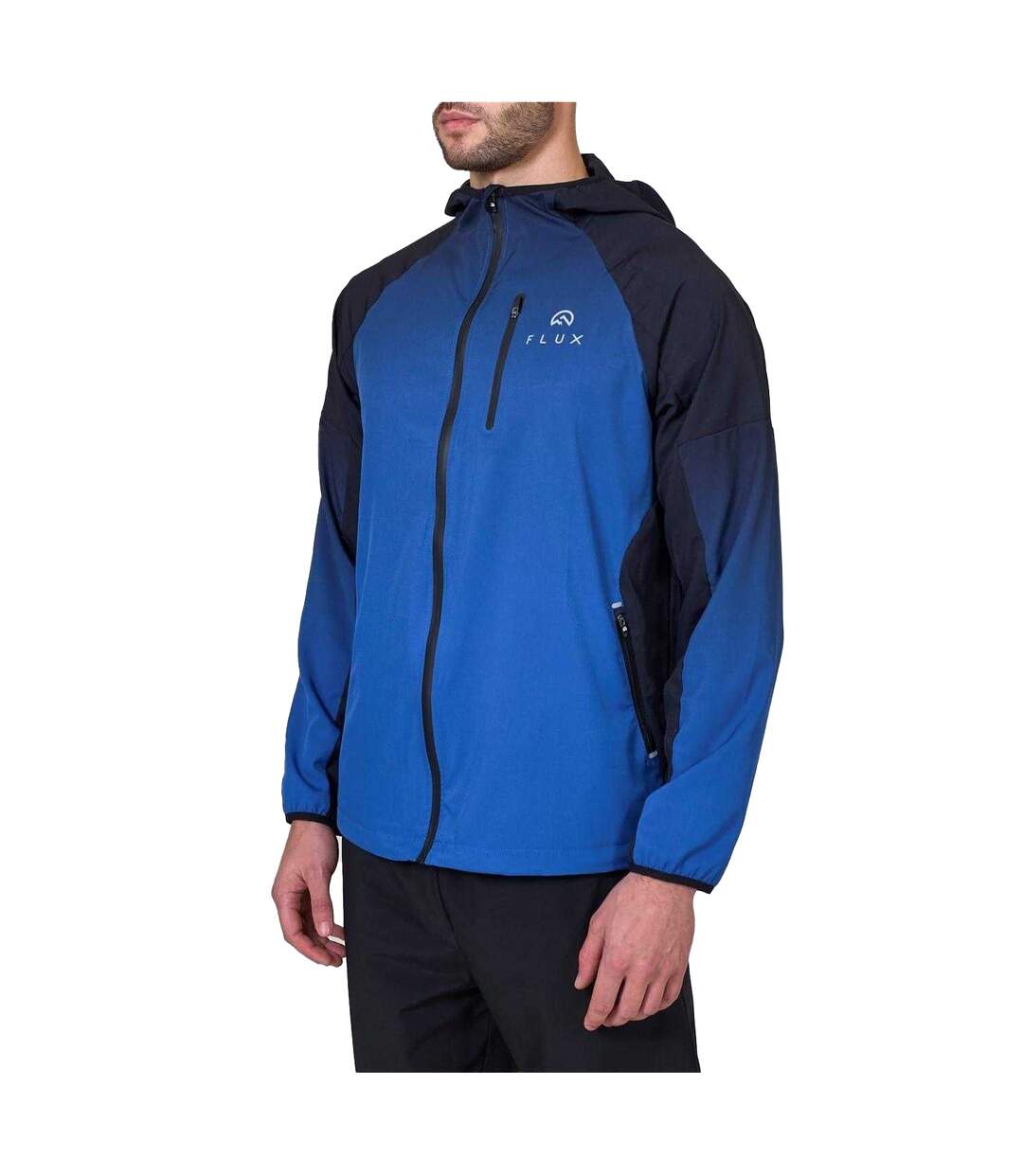 Veste Motif/style Dégradé Homme Noir Bleu Foncé Flux Active-2
