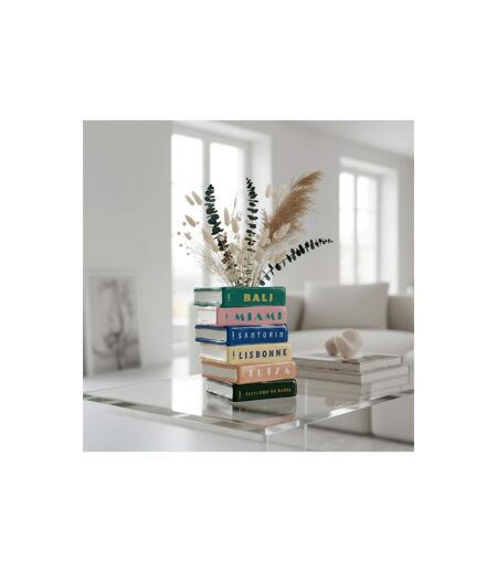 Vase Design Livres Escapade 18cm Multicolore