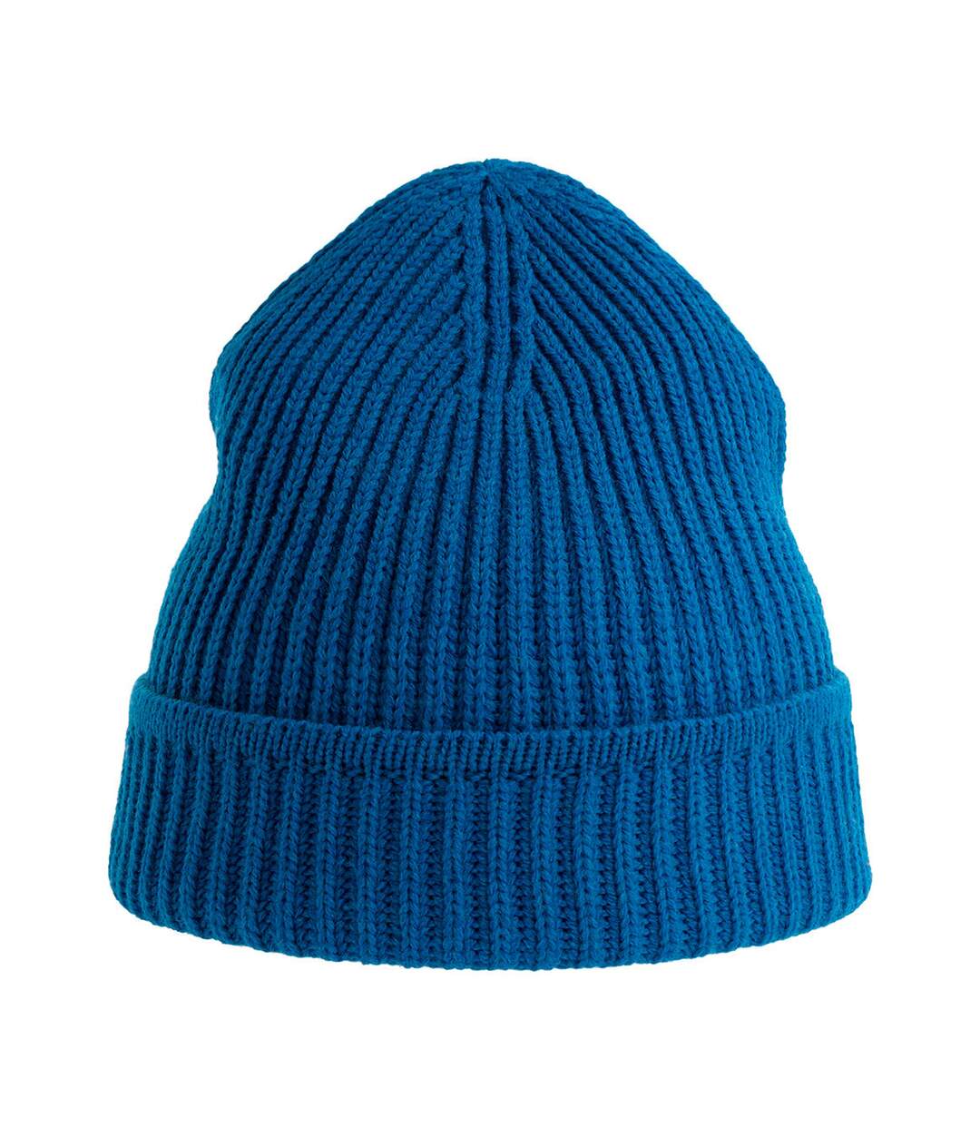 Unisex adult maple ribbed recycled beanie royal blue Atlantis-2