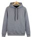 CHALLENGER PRIAM5 — Sweat à capuche gris chiné : confort thermique et poches zippées-2