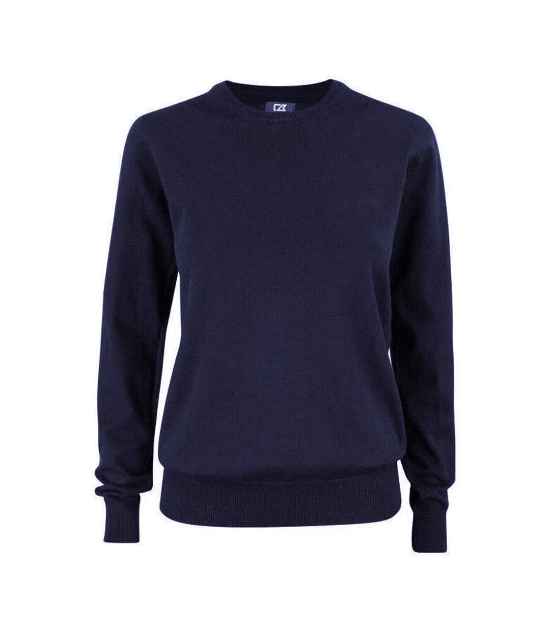Womens/ladies Oakville Knitted Sweatshirt Dark Navy Cutter & Buck-1