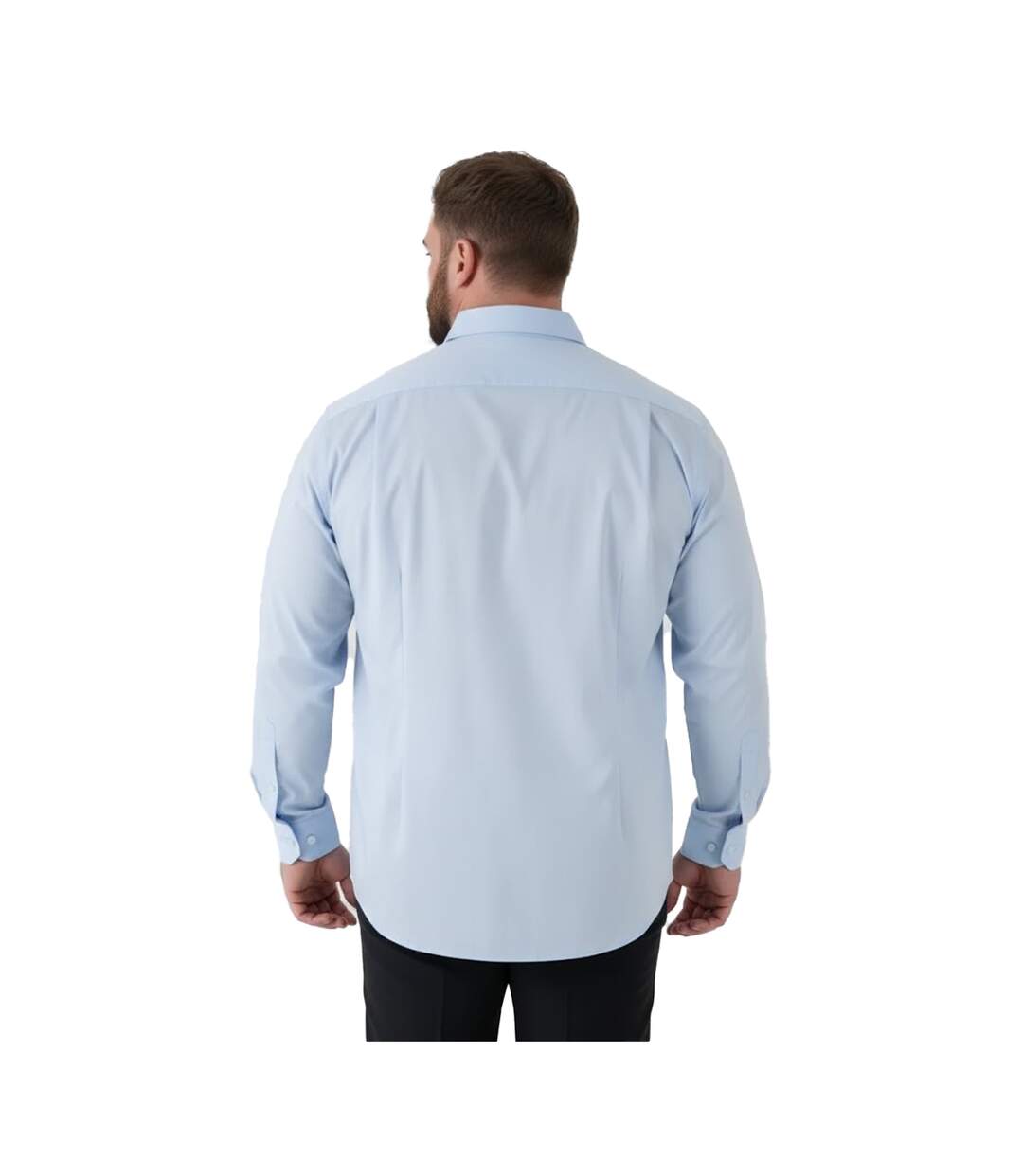Mens Oliver D555 Stretch Shirt Sky Blue Duke-2