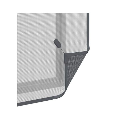 Moustiquaire avec cadre magnétique pour fenêtre anthracite max 120x140 cm