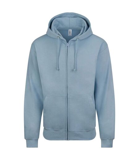 Sweatshirt À Capuche Et Fermeture Zippée Homme Bleu Ciel Awdis