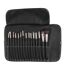 Trousse à Maquillage 15 Pinceaux 23cm Noir-3