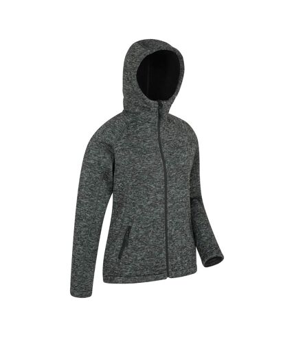 Womens/ladies nevis full zip hoodie black Mountain Warehouse