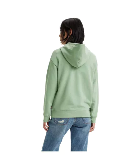 Sweat À Capuche Style Régulier Femme Vert Levis