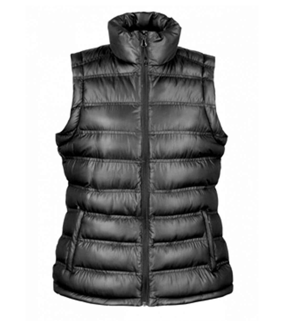 Doudoune anorak sans manches bodywarmer FEMME - R193F - noir