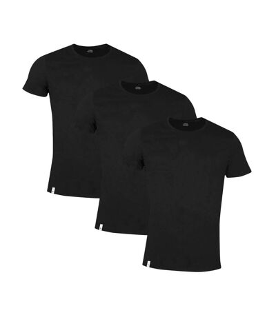 Lot x3 T-shirts Silm Fit Noir Homme Lacoste Essentials